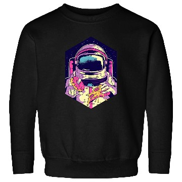 Discover Astronauts Loves Pizza Space Science Astronomy Apparel Sweatshirts