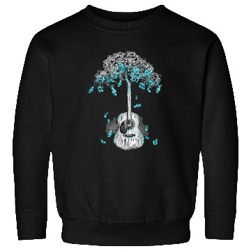 Discover Guitarist Acoustic Guitar Tree of Life Guitar Player Nature Sweatshirts