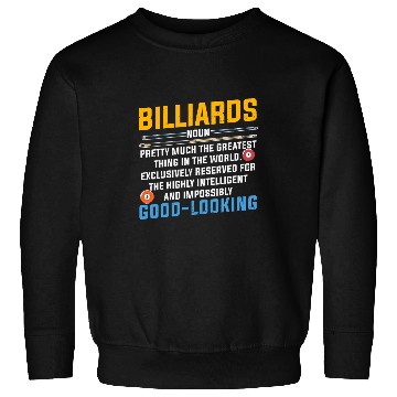 Discover Billards Noun Sweatshirts