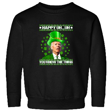 Discover Funny Joe Biden Easter Confused St Patricks Day Men Women Sweatshirts