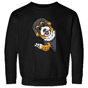 Discover Bernedoodle Dog From Side Sweatshirts