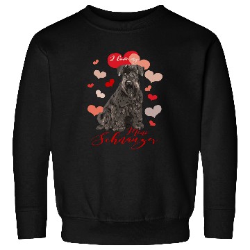 Discover Dog Schnauzer I Love My Miniature Schnauzer brown Especially for Mini Schnauzer Lovers puppy animal Sweatshirts