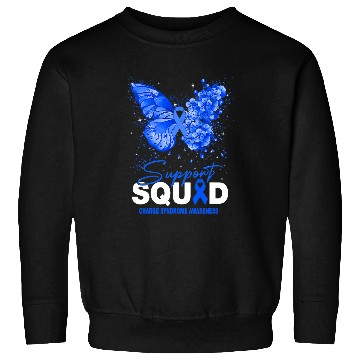 Discover Charge Syndromes Warrior Support Squad Butterfly Sweatshirts