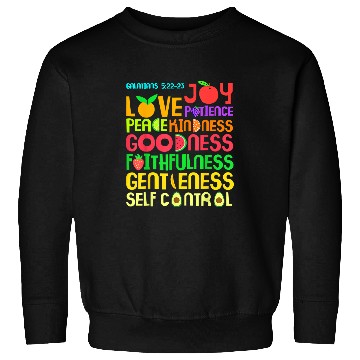 Discover Christian The Fruit of The Spirit Christian Bible Verse Sweatshirts