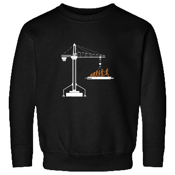 Discover Crane Operator Evolution Sweatshirts