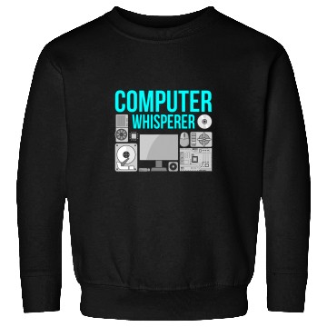 Discover Computer Whisperer IT Tech Software Programmer Geek Graphic Sweatshirts