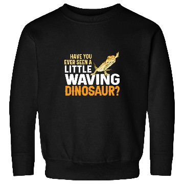 Discover Bearded Dragon Lizard Reptile Waving Dinosaur Herpetologist Sweatshirts