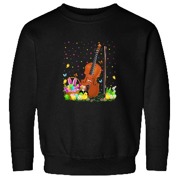 Discover Fiddle Lover Easter Egg Hunt Bunny Fiddle Easter Sunday Sweatshirts