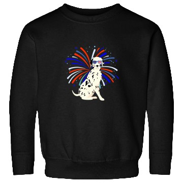 Discover Dalmatian Puppy Dog July 4th Dalmatians Dog Sweatshirts