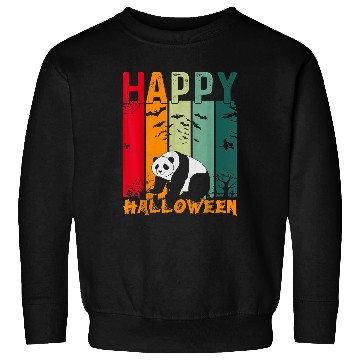 Discover Funny Bear Panda Lover Girls Boys Retro Style Halloween Dinner Party 200 Cute Bears Sweatshirts