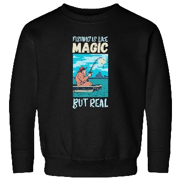 Discover Fishing Funny Ape Fishing Like Magic Fisherman Angler Fish Catch Fisher Sweatshirts