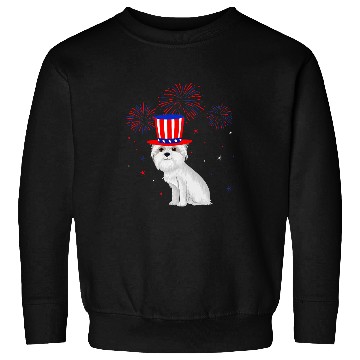 Discover Dog Maltese Red White Blue Fireworks Decor 4th Of July Sweatshirts