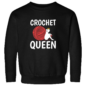 Discover Knitting Yarn Womens Crochet queen 1 Sweatshirts