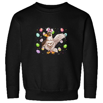 Discover Hawk Bird Lover Easter Egg Funny Hawk Easter Sunday Sweatshirts