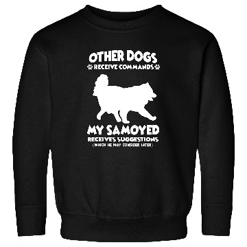Discover Dog Samoyed Funny dog training motive Samoyed dog owner Sweatshirts