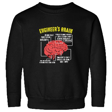 Discover Engineer Brain IT Computer Data Technique Work Interest Fun Sweatshirts