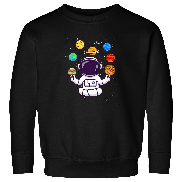Discover Namaste Yoga Meditating Astronaut Astronomy Space Solar System Yoga Meditation Sweatshirts