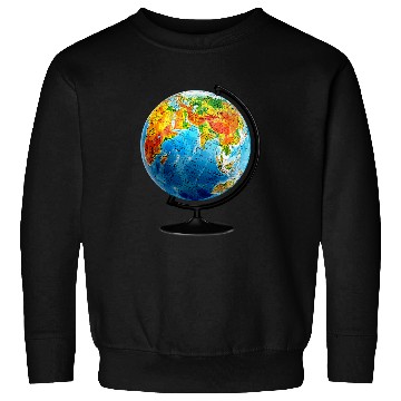 Discover Earth Globe Geography Sweatshirts