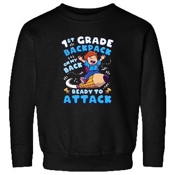 Discover Back To School Boy 1st Grade First Day of School Sweatshirts