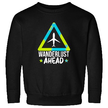 Discover Artistic Wanderlust Ahead Illustration Sweatshirts
