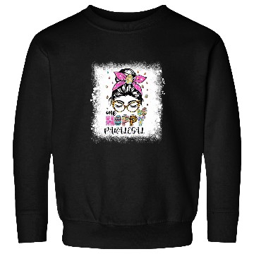 Discover Bleached One Hoppy Paralegal Bunny Easter Day Sweatshirts