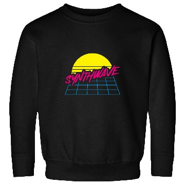 Discover 80s Synthwave Art Retrowave Retro Synthie Wave Sweatshirts