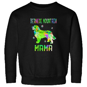 Discover Bernese Mountain Mama Colorful Dog Mom Lover Sweatshirts