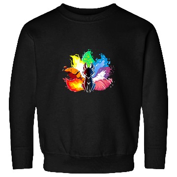 Discover Fox Lover Beatiful elemental kitsune fox japan spirit Sweatshirts