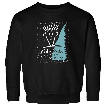 Discover Fido Dido Text Frame Sweatshirts