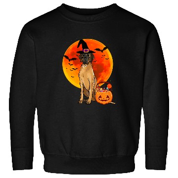 Discover Dog Great Dane Halloween Brown Great Dane Jack O Lantern Pumpkin Sweatshirts