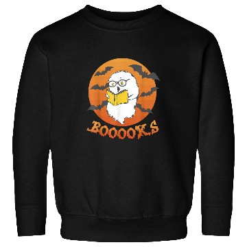 Discover Booooks ghosts Reading Book Halloween Sweatshirts