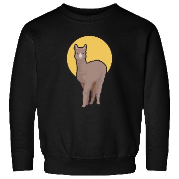 Discover Alpaca Illustration Guanaco Llama Vicuna Breeder Alpaca Sweatshirts