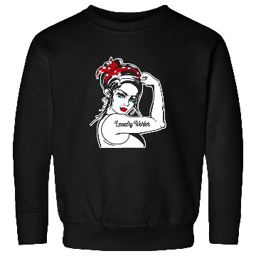 Discover Female Laundry Worker Rosie The Riveter Pin Up Girl Laundry Sweatshirts