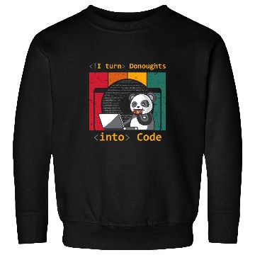 Discover Funny Bear web software developer doughnuts donuts lover panda coding Cute Bears Sweatshirts