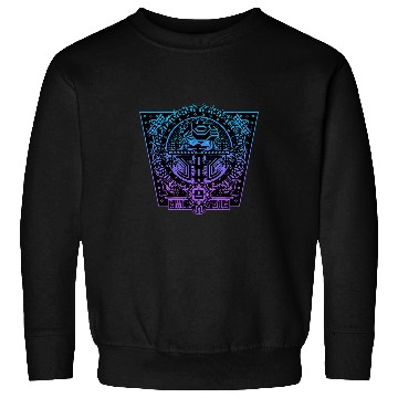Discover Aztec Eagle Tree of Life Symbol Colorful Native Wisdom Art Sweatshirts
