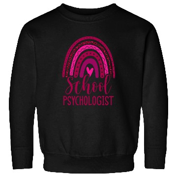 Discover Leopard Boho Rainbow Back To School Psychologist Apparel 5 Sweatshirts