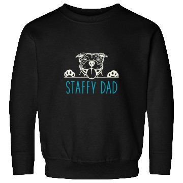 Discover Dog Staffordshire Staffy Dad with Staffordshire Bull Terrier Dog Sweatshirts