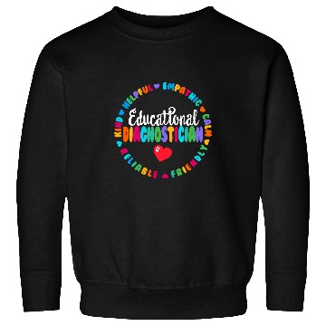 Discover Educational Diagnostician Squad School Psychologist Psyc 10 Sweatshirts