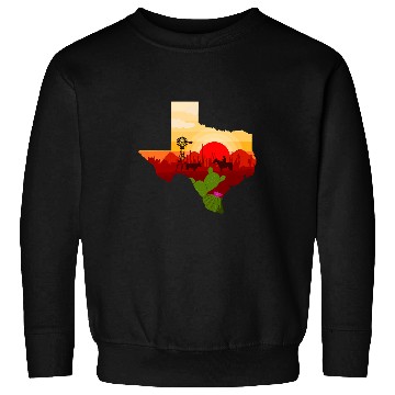 Discover Cool Texas Sunset Landscape Sweatshirts