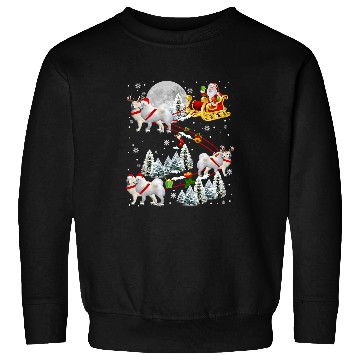 Discover Dog Samoyed xmass Samoyed Sledge Christmas Sledge Santa Dog Sweatshirts