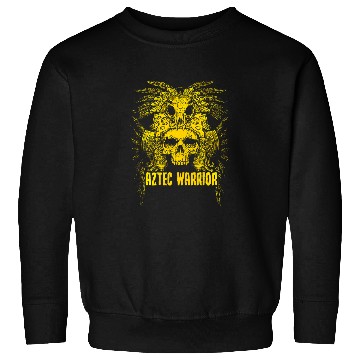 Discover Aztec Warrior King Mexico Native Aztec Art Mayas 2 Sweatshirts