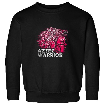 Discover Aztec Warrior King Mexican Native Art Mayans 9 Sweatshirts
