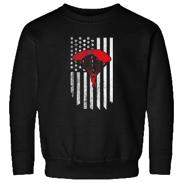 Discover Skydiving Gift American Flag Sweatshirts
