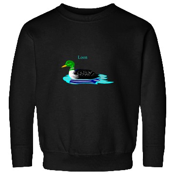 Discover Greenheaded Loon Bird Lover Art Illustration Sweatshirts