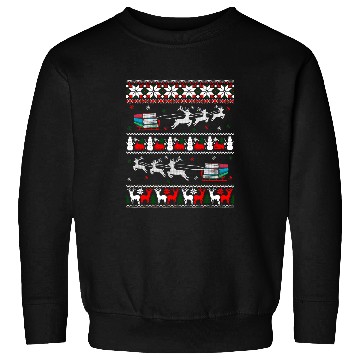 Discover Reading Book Librarian Christmas Library Book Reader Ugly xmass Sweater Reader Sweatshirts
