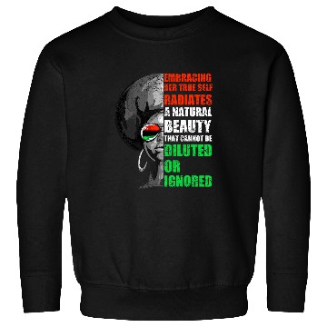 Discover Black Strong Women Empowerment Art Sweatshirts