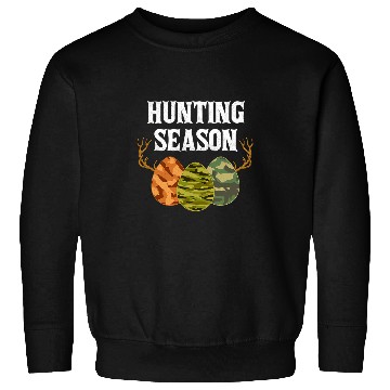 Discover Season Deer Easter Eggs With Camouflage Pattern Sweatshirts