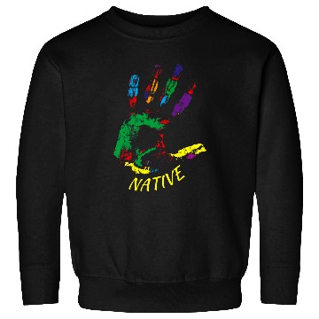 Discover Handprint Native American Indigenous Tribe Illustration Sweatshirts