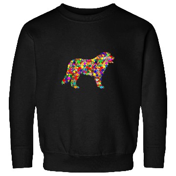 Discover Colorful Polka Dot Bernese Mountain International Dot Day Sweatshirts