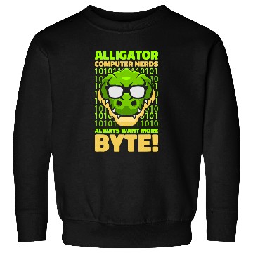 Discover Funny Alligator Lover and Computer Nerd Crocodile Sweatshirts